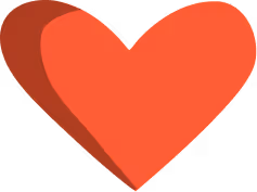 Un corazón rojo