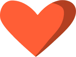 corazón rojo